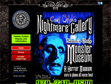 Tablet Screenshot of nightmaregallery.com